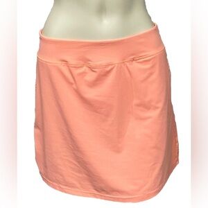 Koralhy Golf Tennis Skort Skirt Womens M Coral Athletic Zip 4 Pockets EUC